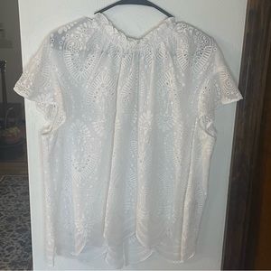 White lace express top